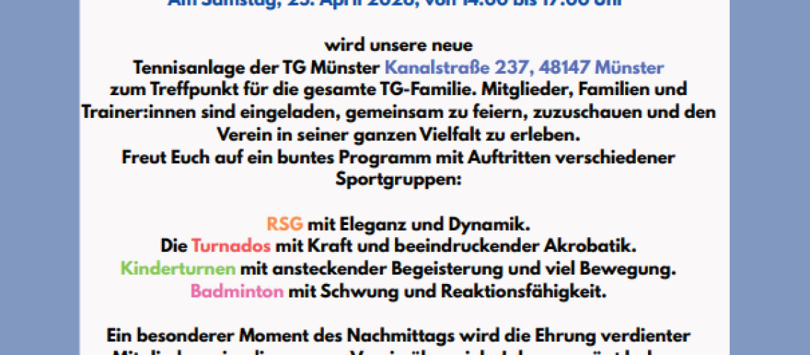 Spring Fest Einladung